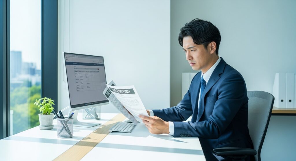 条件は悪くない求人票を見ながら応募が来ない理由を考える日本人採用担当者